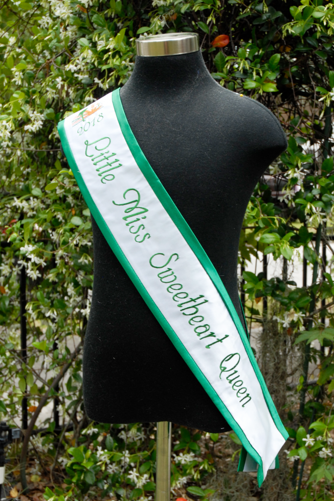 Custom Embroidered Satin Sash